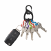 Chaveiro Nite Ize KeyRack+ S-Biner em aço inox preto